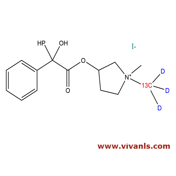 Stable Isotope Labeled Compounds-Glycopyrronium iodide-13C,d3-1663670104.png